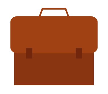 Beyaz arka plan üzerinde okul çantası simgesini