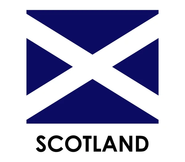 Flaga Szkocji Białym Tle — Wektor stockowy