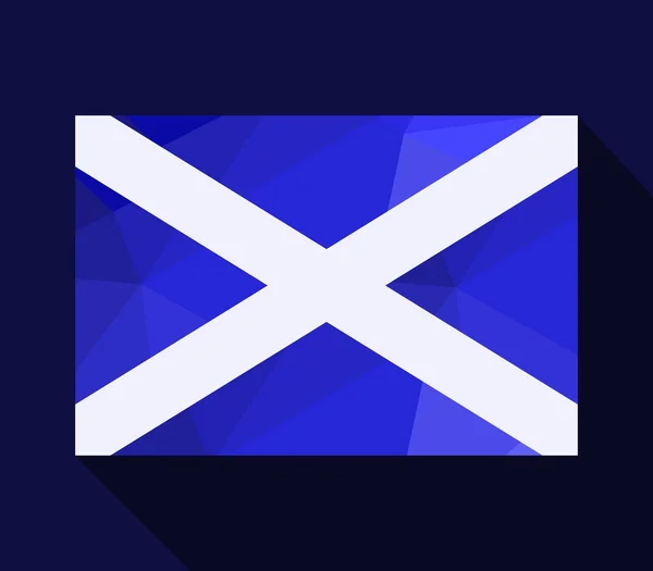 Флаг Шотландии Белом Фоне — стоковый вектор