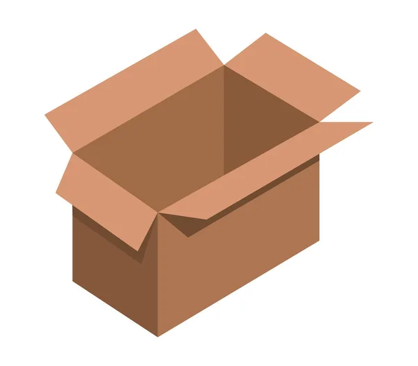 Box Symbol Auf Weißem Hintergrund — Stockvektor