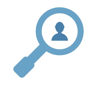 simgesi beyaz arka plan üzerinde insanlar aramak