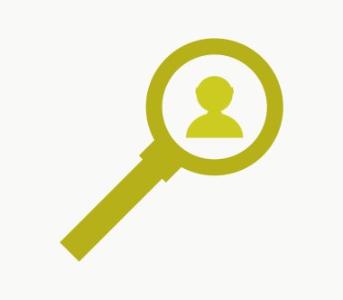 simgesi beyaz arka plan üzerinde insanlar aramak