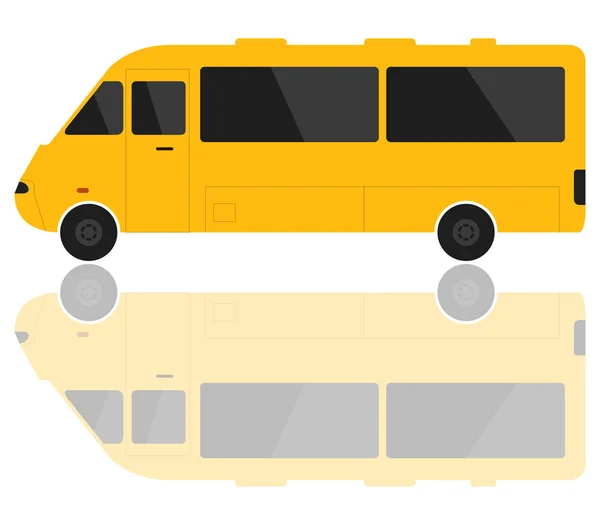 Icono Del Autobús Escolar Sobre Fondo Blanco — Vector de stock