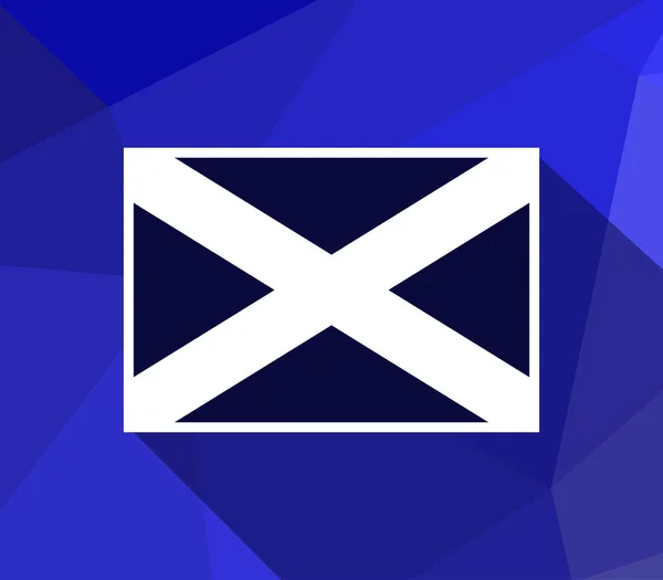 Флаг Шотландии Белом Фоне — стоковый вектор