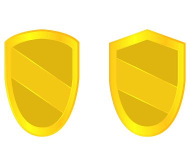 beyaz zemin üzerinde kalkan simgesi