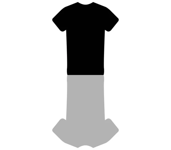 Icono Camiseta Sobre Fondo Blanco — Archivo Imágenes Vectoriales