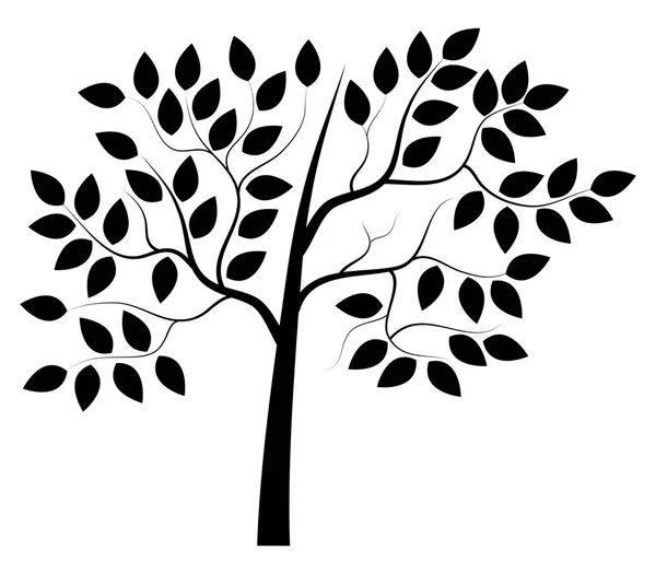 Ícone Árvore Fundo Branco — Vetor de Stock