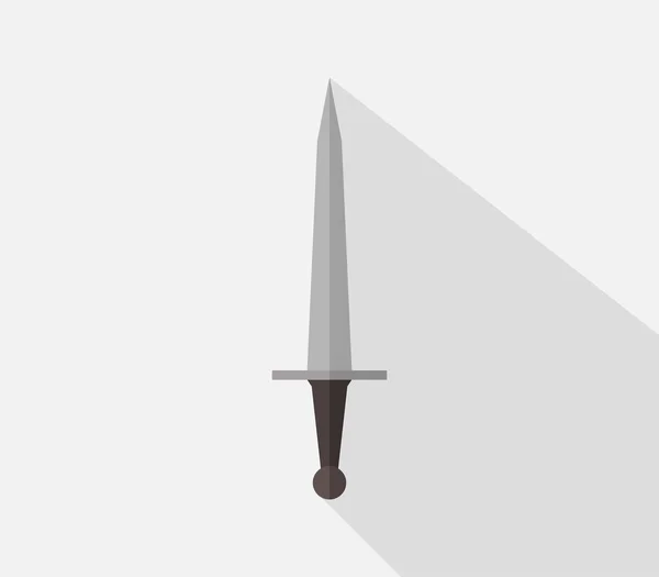 Icono Espada Sobre Fondo Blanco — Vector de stock