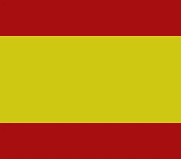 Bandera España Sobre Fondo Blanco — Archivo Imágenes Vectoriales