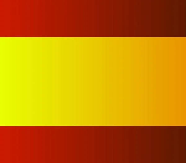 Bandera España Sobre Fondo Blanco — Vector de stock