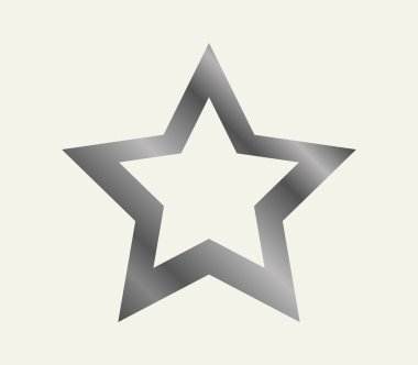 Beyaz arkaplanda yıldız simgesi