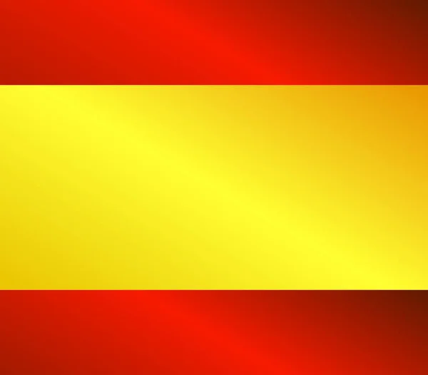 Spanische Flagge Auf Weißem Hintergrund — Stockvektor