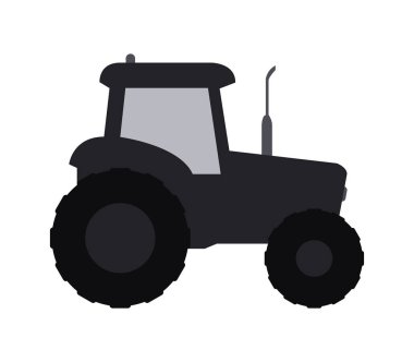 Beyaz arkaplanda traktör simgesi