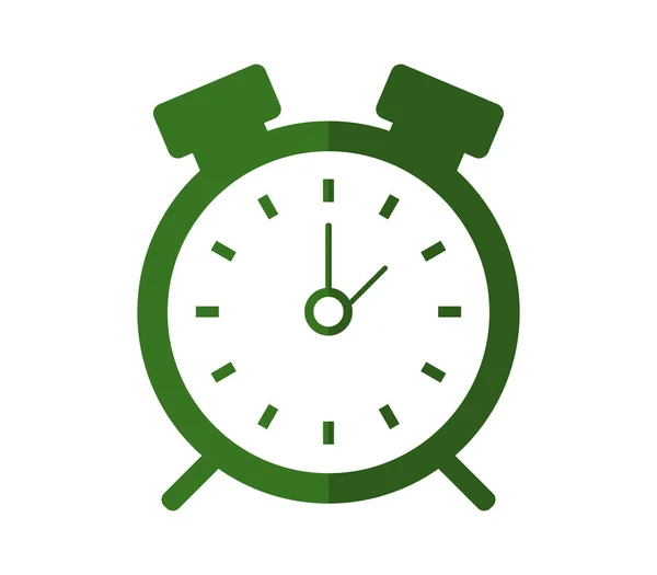 Icono Del Reloj Despertador Sobre Fondo Blanco — Vector de stock