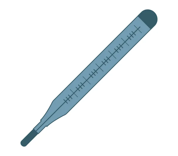 Thermometer Icoon Witte Achtergrond — Stockvector