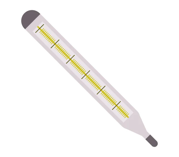 Thermometer Icoon Witte Achtergrond — Stockvector