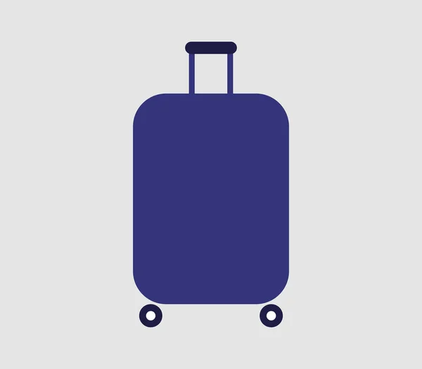 Koffer Symbol Auf Weißem Hintergrund — Stockvektor