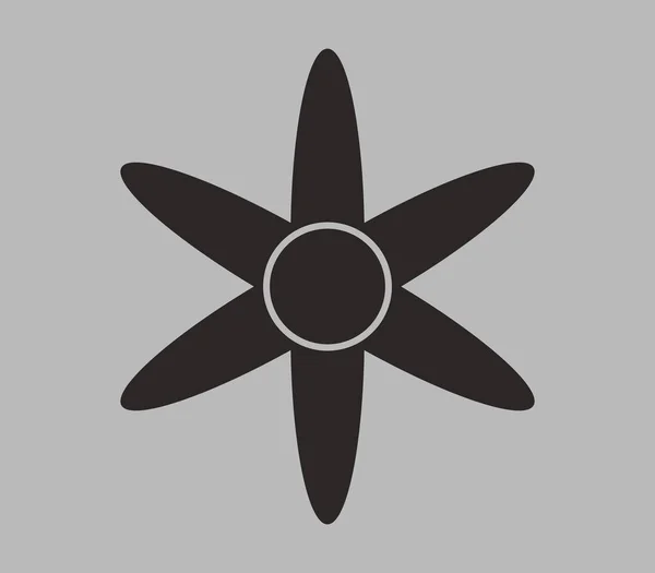 Fan Symbol Auf Weißem Hintergrund — Stockvektor