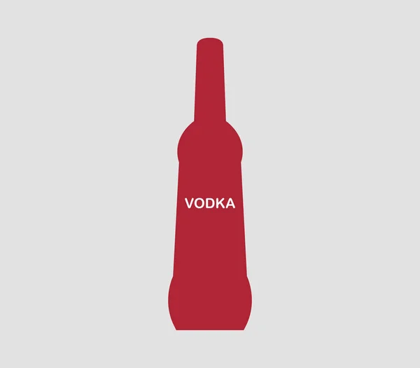 Icono Botella Vodka Sobre Fondo Blanco — Archivo Imágenes Vectoriales