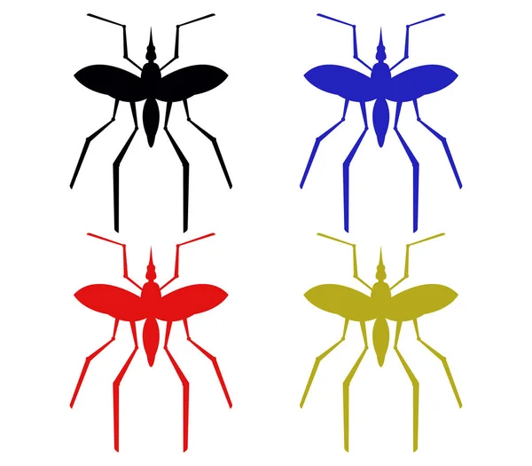 Значок Комара Білому Тлі — стоковий вектор