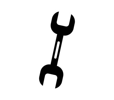 Beyaz arka plan üzerinde Wrench kutsal kişilerin resmi