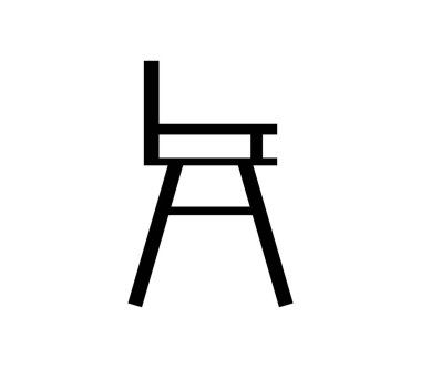 Bebek Koltuğu simgesi beyaz arka plan üzerinde