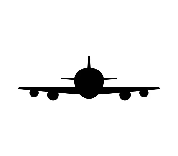 白色背景的飞机图标 — 图库矢量图片