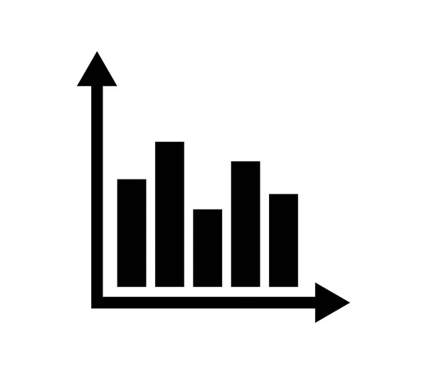 Analytisches Symbol Auf Weißem Hintergrund — Stockvektor