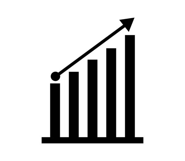 Analytisches Symbol Auf Weißem Hintergrund — Stockvektor