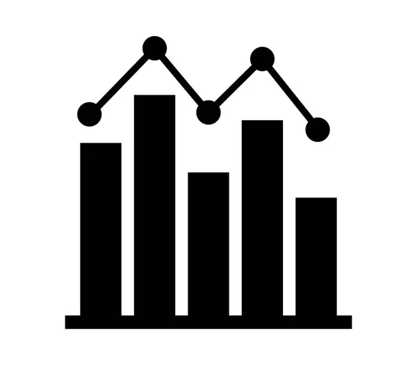 Analytic Icon White Background — Stock Vector