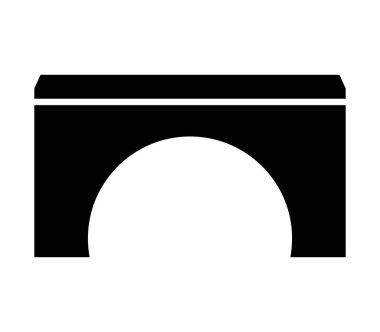 Beyaz arkaplanda köprü simgesi