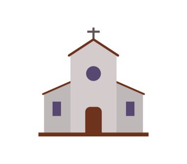 Beyaz arka plan üzerinde Kilise kutsal kişilerin resmi