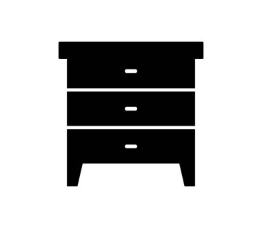 Beyaz arka plan üzerinde dolap dolap simgesi