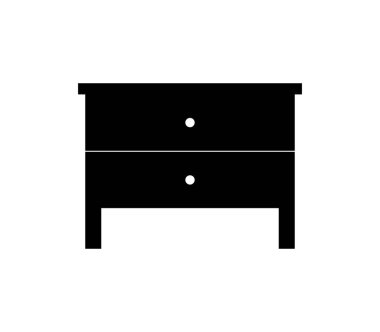 Beyaz arka plan üzerinde dolap dolap simgesi