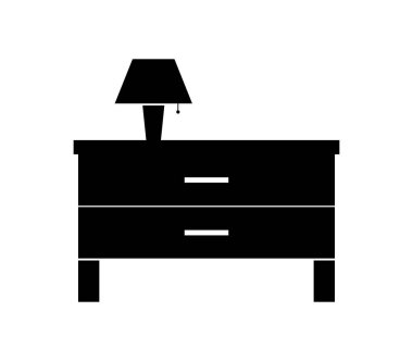 Beyaz arka plan üzerinde dolap dolap simgesi