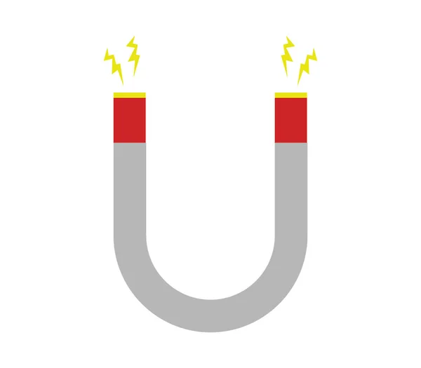 Magneetpictogram Witte Achtergrond — Stockvector