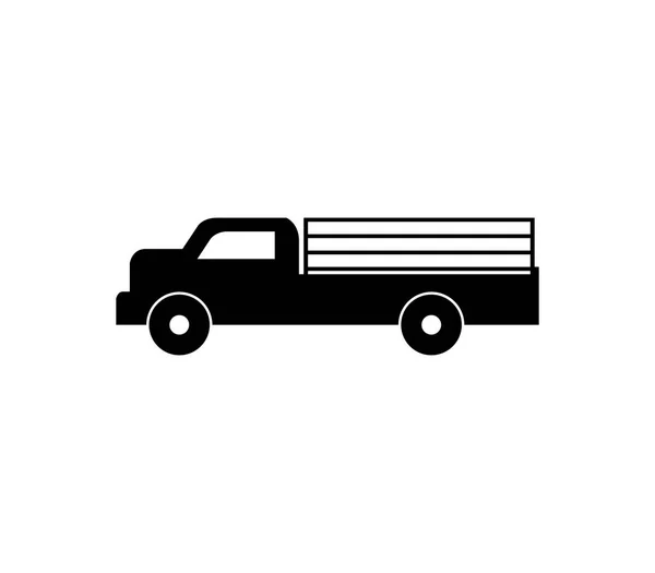 Truck Icon White Background — Stock Vector