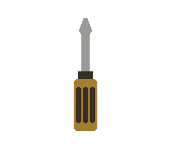 Screwdriver Icon White Background — Stock Vector