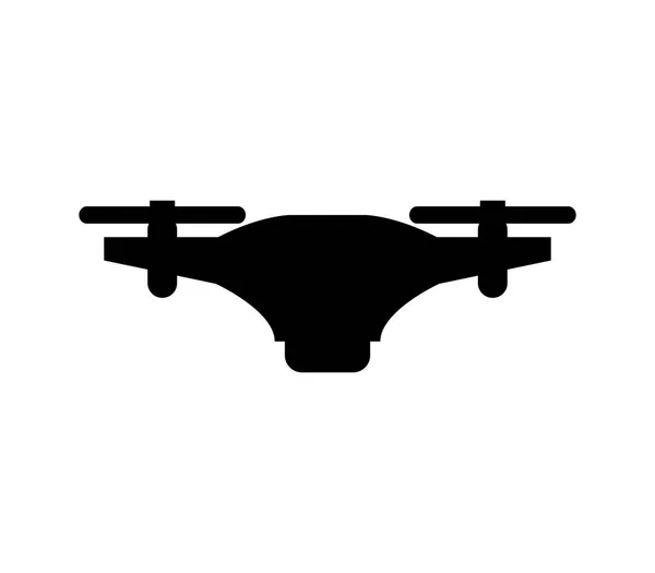 Drone Ikonen Vit Bakgrund — Stock vektor