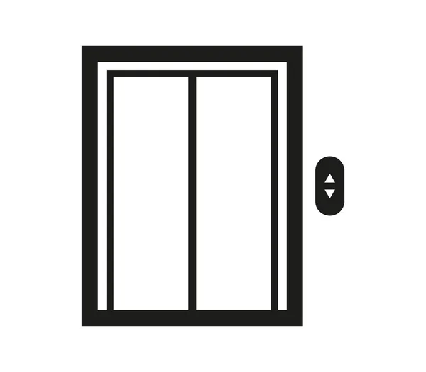 Значок Лифта Белом Фоне — стоковый вектор