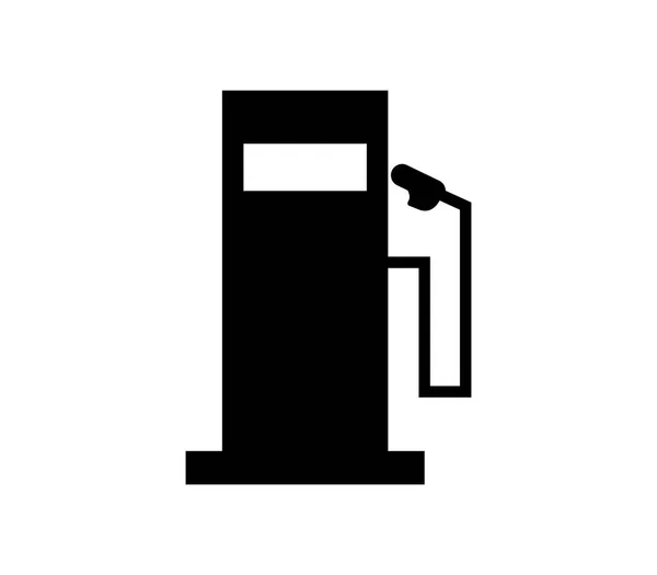 Gas Station Icon White Background — Stock Vector