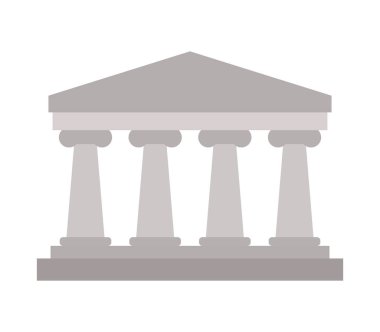 Beyaz arkaplanda hükümet simgesi