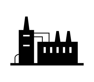 Beyaz arkaplanda endüstri simgesi