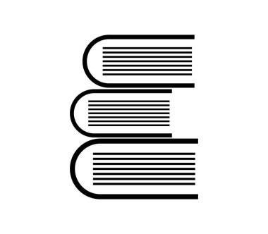 kitap simgesi beyaz zemin üzerine