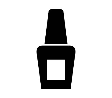 tırnak cilası simgesi beyaz arka plan üzerinde