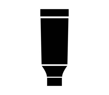 Boya tüp simgesi beyaz arka plan üzerinde