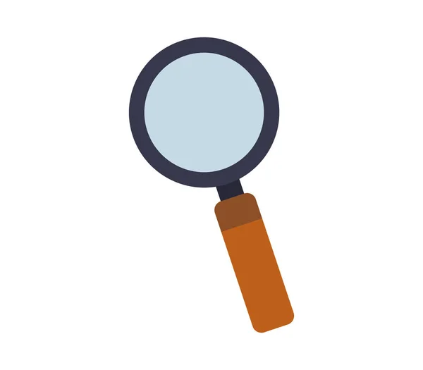 Magnifying Glass Icon White Background — Stock Vector