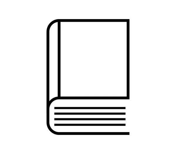 Піктограма Книги Білому Тлі — стоковий вектор