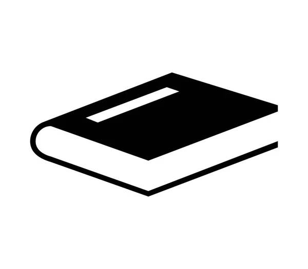 Icona Del Libro Sfondo Bianco — Vettoriale Stock