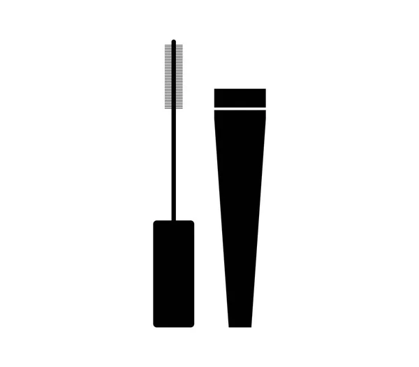 Icône Mascara Sur Fond Blanc — Image vectorielle
